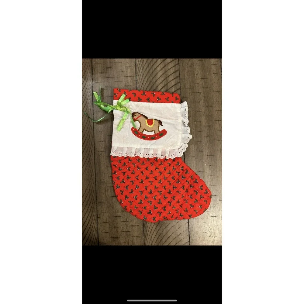 Vintage 1998 Baby Christmas Stocking - Picture 1 of 3